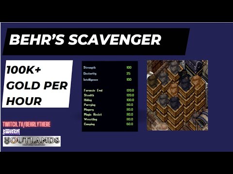 Видео: UO Outlands: Behr's Scavenger — 100 тыс.+ в час