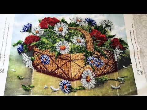 Видео: 14. Вышивка бисером на художественном холсте от Абрис Арт