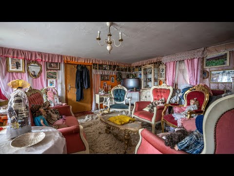 Видео: Чарующий заброшенный розовый сказочный дом в Германии (нетронутый)