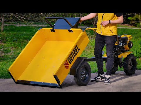 Видео: Прицеп для мотоблока DENZEL TT-500