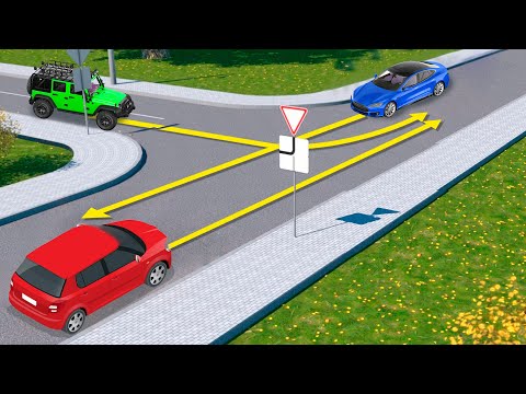 Видео: В какой последовательности водители проедут перекресток?