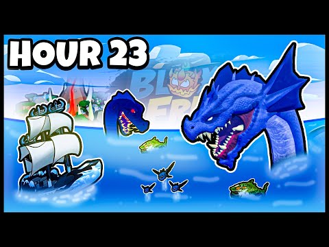 Видео: Я провел 24 часа, участвуя в МОРСКИХ СОБЫТИЯХ, и вот что произошло... (Blox Fruits)