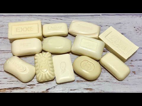 Видео: ASMR Soap/ cutting dry white soap/ резка сухого белого мыла