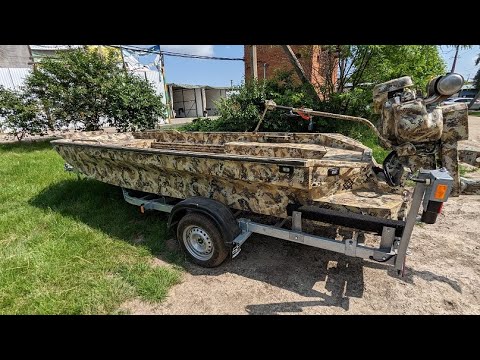 Видео: Лодка болотоход 5,45 мотор Briggs&Stratton Vanguard 40 HP
