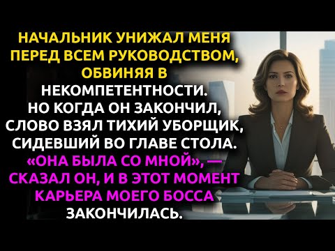 Видео: Я поделилась обедом с ОБЫЧНЫМ УБОРЩИКОМ... а через месяц он УВОЛИЛ всё моё начальство.