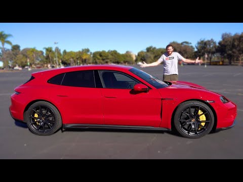 Видео: Porsche Taycan GTS Sport Turismo2025 года, это крутейший электромобиль