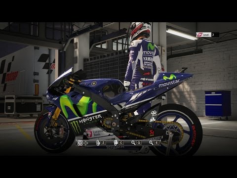 Видео: Обзор игры MotoGP 15. Часть 1. В боксах команд: кастомизация гонщика, экипировки и байка