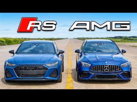 Видео: Кто победит в заезде: новый AMG C63 против Audi RS7 Performance?