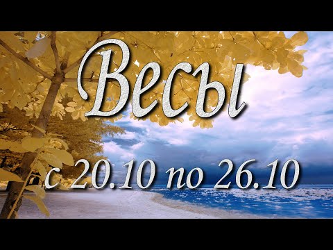 Видео: Весы Таро прогноз на неделю с 20 по 26 октября 2025 года.