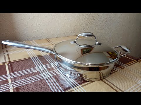 Видео: ОБЗОР и ТЕСТИРОВАНИЕ сковороды  "BergHOFF" (из нержавейки) .