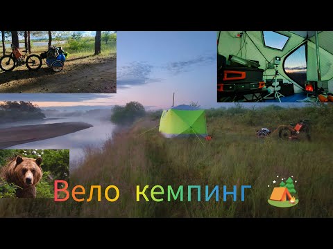 Видео: 2 серия вело кемпинг 🏕️ На полноприводном электро Фет байке с вело прицепом