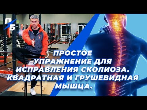 Видео: Простое упражнение для исправления сколиоза. Квадратная и грушевидная мышца