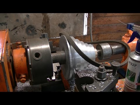 Видео: Как сделать многоручейный алюминиевый шкив. Отливка,проточка