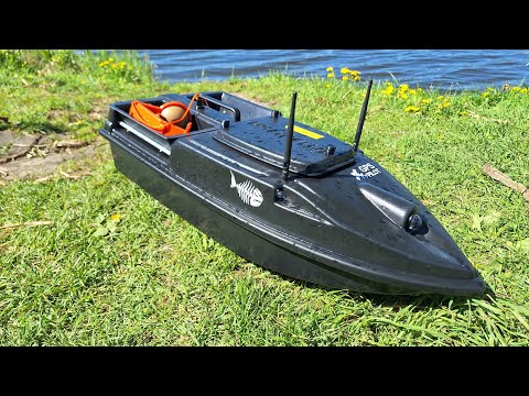 Видео: прикормочный кораблик на 868 частоте комплектация автопилот + deeper chirp + 2.0