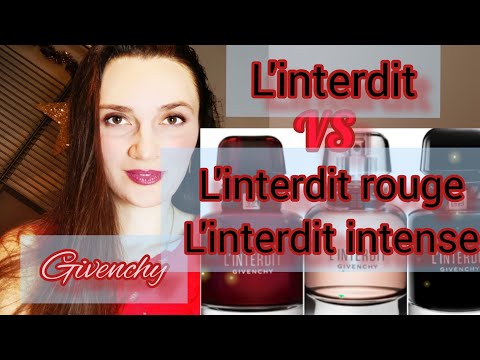 Видео: Givenchy L'interdit eau de parfum vs L'interdit rouge/L'interdit intense#парфюмы, #givenchy