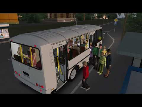 Видео: Чистогорская область ПАЗ 32054 на 53 маршруте. Omsi 2.