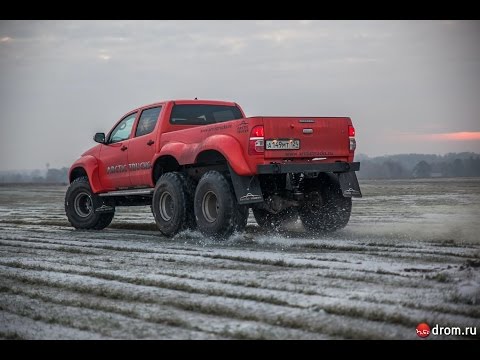 Видео: Toyota Hilux Arctic Trucks 6x6, тест-драйв