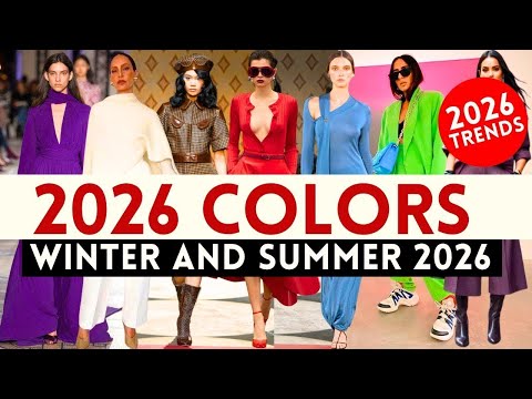 Видео: 🔴10 ТРЕНДОВЫХ ЦВЕТОВ 2026 ГОДА! ОСЕНЬ И ЗИМА 2026! | Mia Moda