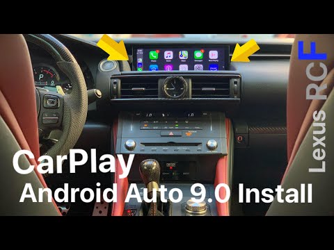 Видео: Установка большого экрана информационно-развлекательной системы Android 9.0 в Lexus RCF с CarPlay...