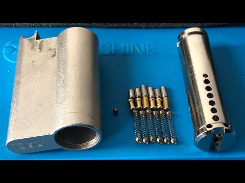 Видео: Вскрытие цилиндра iseo r6 plus