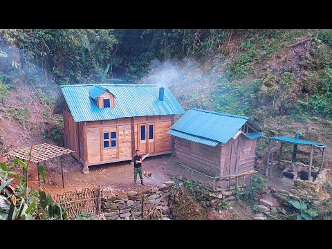 Видео: ПОЛНОЕ ВИДЕО: 1 ГОД ЖИЗНИ В ЛЕСУ - Строительство деревянных домов, ферм, садоводство | Бушкрафт