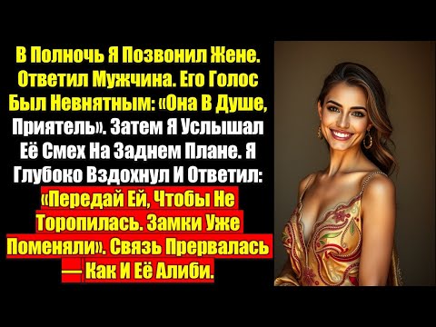 Видео: В полночь я позвонил жене — ответил мужчина. Его голос был невнятным: «Она в душе, приятель.