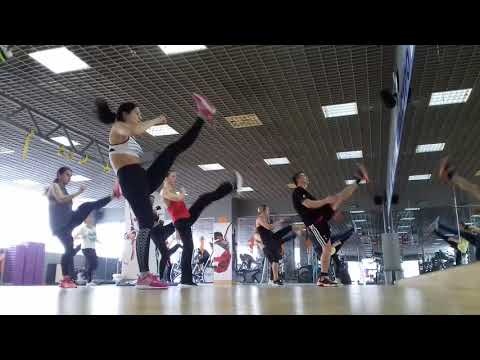 Видео: Тай-бо аэробика. Разучивание связки (целый урок 27)