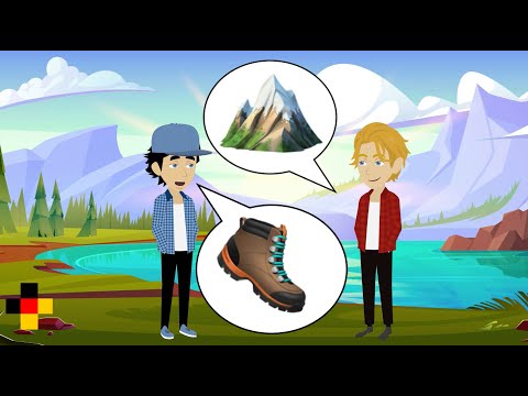 Видео: Учить немецкий язык | Поход в горы | Диалог с субтитрами