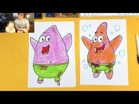 Видео: КАТЯ рисум ПАТРИКА из Спанч Боба
