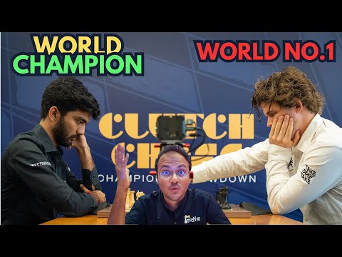Видео: Почему он ушёл в отставку? | Д. Гукеш против Магнуса Карлсена | Clutch Chess Champions Showdown