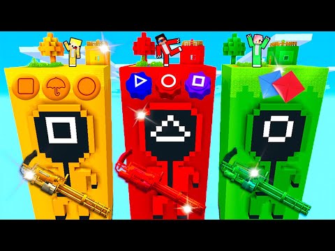 Видео: 🤩ЧАНКИ КРАСНЫЙ СОЛДАТ vs ЗЕЛЁНЫЙ vs ЖЁЛТЫЙ В МАЙНКРАФТ! ШЕДИ ЛЕСКА НУБИК ИГРА В КАЛЬМАРА 2 MINECRAFT