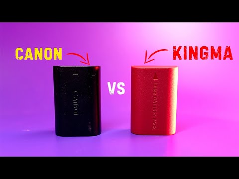Видео: Аккумуляторы CANON | Обзор и сравнение KingMa LP-E6NH
