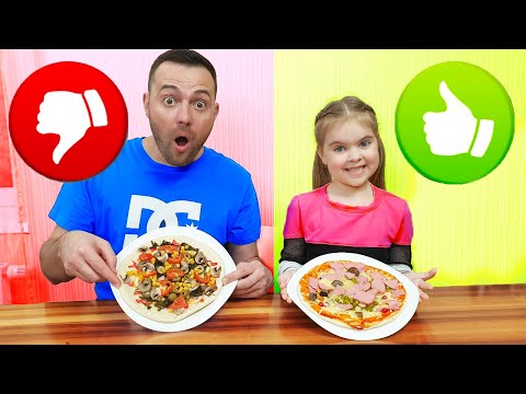 Видео: Обычная VS Кислая пицца - челлендж. Новый канал Лера Бу 13+