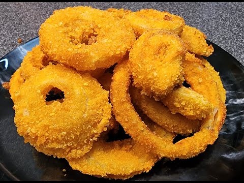 Видео: Луковые кольца для аэрофритюрницы, приготовленные дома, НЕ замороженные. Ninja Foodi XL Pro проти...