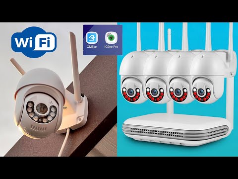 Видео: БЕСПРОВОДНОЕ ВИДЕОНАБЛЮДЕНИЕ WIFI комплект KERUI со слежением за людьми