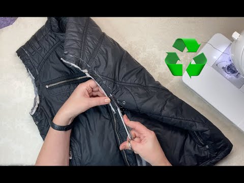 Видео: Простая Переделка Старой Куртки в Жилет❗️Upcycle Idea for an Old Jacket❗️Chaleco de chaqueta ❗️재킷 조끼