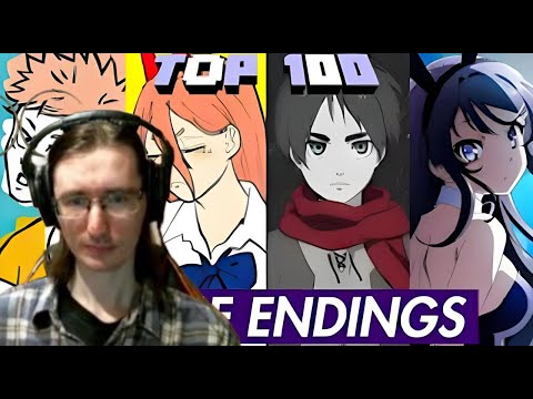 Видео: Redvor Реакция: Top 100 Most Popular Anime Ending Songs of all time