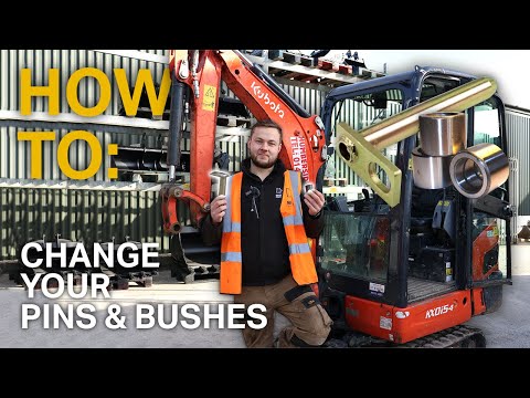 Видео: КАК: Заменить пальцы и втулки экскаватора