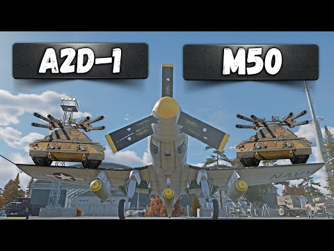 Видео: ШТУРМИТЬ ТАНКИСТОВ ЛЕГКО с М50 и A2D-1 в War Thunder