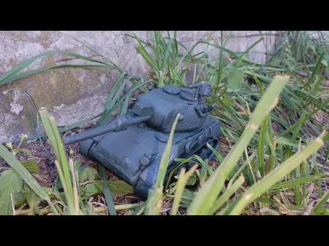Видео: Бой леопарда и т54 из пластилина