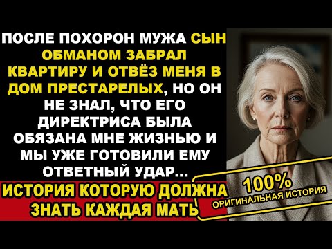 Видео: После похорон мужа сын обманом забрал квартиру и отвёз меня в дом престарелых, но он не знал что...