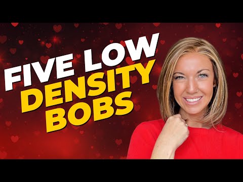 Видео: 5 стрижек боб с низкой плотностью, которые вам понравятся | Парики чикель