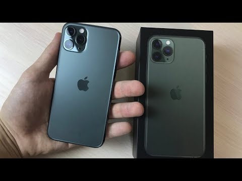 Видео: Распаковка iPhone 11 Pro Midnight Green – Купил зеленый iPhone на заработок YouTube