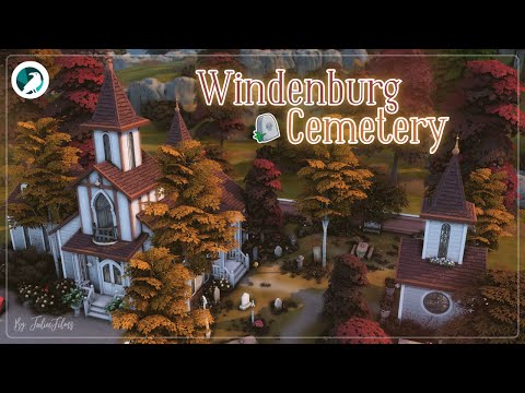 Видео: Кладбище Винденбурга🥀🧾│Строительство│Windenburg Cemetery│SpeedBuild│NO CC [The Sims 4]