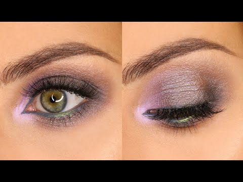 Видео: Лиловый смоки для зелёных глаз