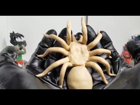 Видео: Как слепить паука. День паука - 29 октября. #творчество #паук #насекомые