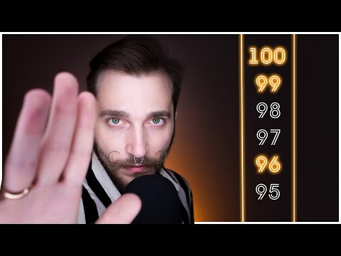 Видео: АСМР для сна 💫 СЧЁТ от 100 до 1 с ушка на ушко | шепот, визуальные триггеры