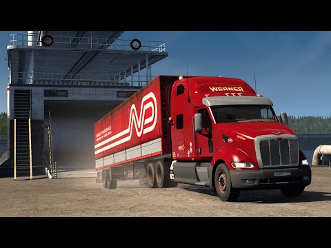 Видео: 2077 / ETS2 1.56 / Peterbilt 387 / Русская сборка / Взял груз на Магадан.