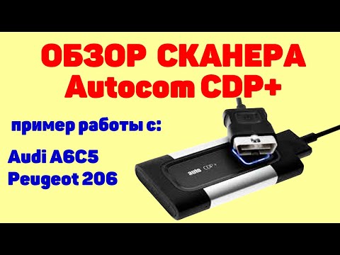 Видео: Обзор мультимарочного сканера Autocom. Пример работы с Audi A6C5 и Peugeot 206.
