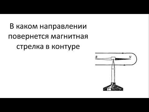 Видео: В каком направлении повернется магнитная стрелка в контуре